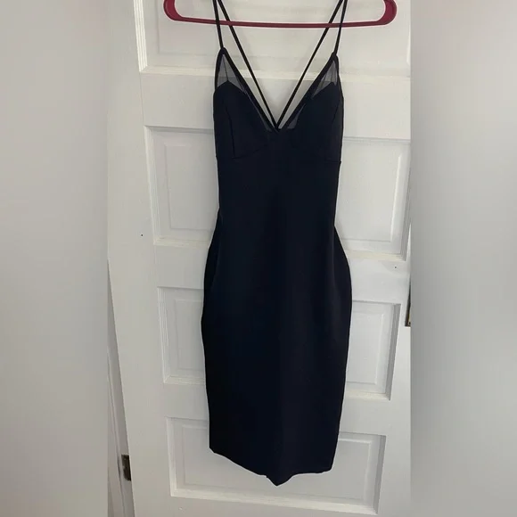 Fashion Nova | Dresses | Fashion Nova Black Contoured Cocktail Dress |  Poshmark